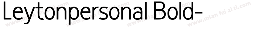 Leytonpersonal Bold字体转换